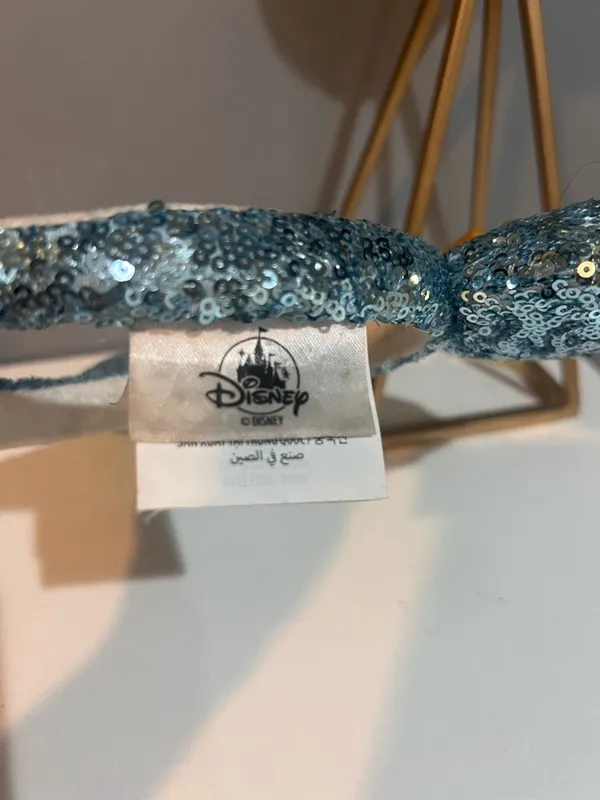 Disney Blue Sequin Bow Headband - Image 3