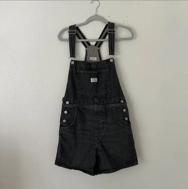 Levi’s X Free People Vintage Black Overalls / Shortalls - Image 8