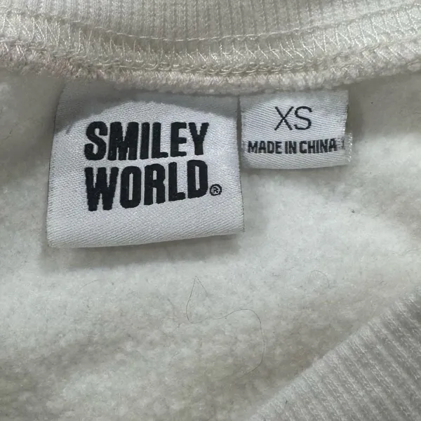 Smiley World Happy Daze Pullover Flower Sweatshirt Women’s XS - Image 3