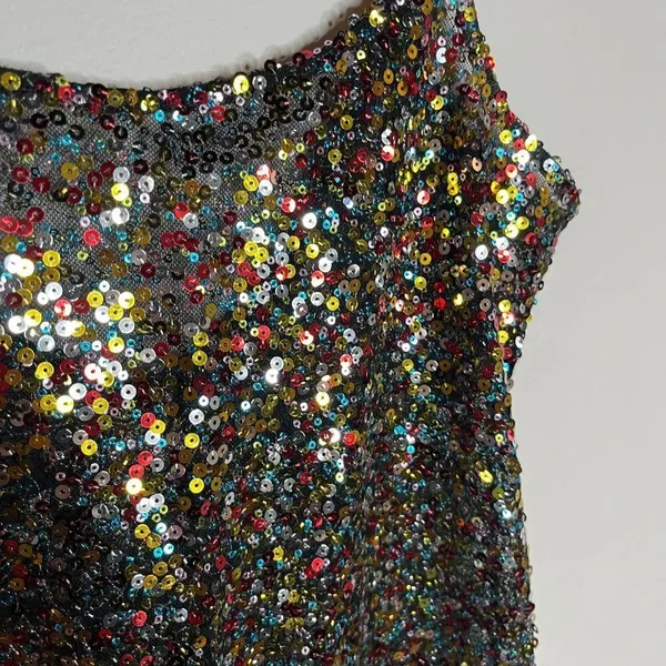 Free People sequin sheer mini dress - Image 2