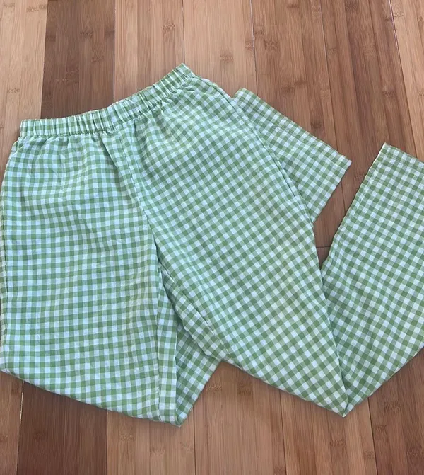 Green Checkered Pants Shein - Image 2