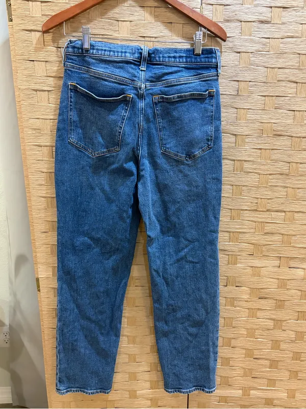 Abercrombie & Fitch Mid Wash Ankle Straight Leg Jeans Ultra High Rise 30” Tall - Image 6