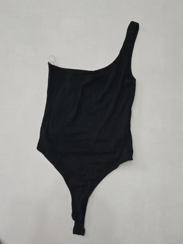Naked Wardrobe Black One-Shoulder Bodysuit Size S - Image 2