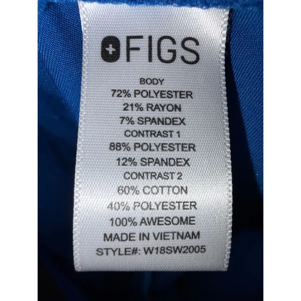 Figs Technical Collection Zamora Jogger Scrub Pants Royal Blue XL W18SW2005 - Image 4