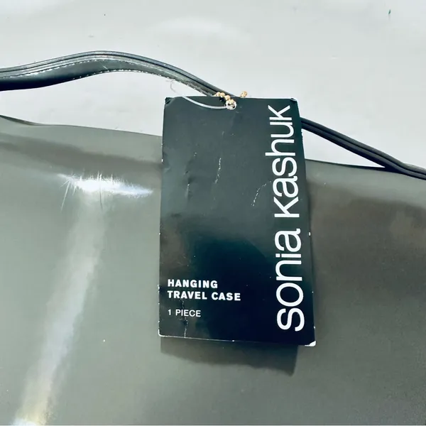 Sonia Kashuk Hanging Travel Case - Gray Patent Finish NWT - Image 3