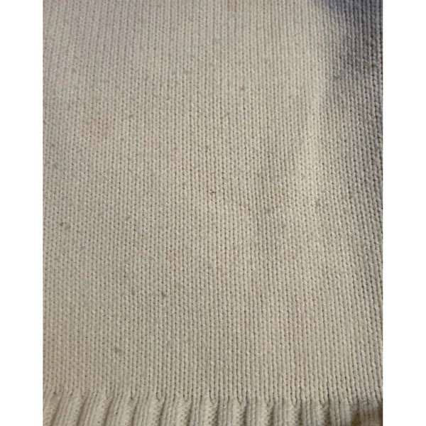 Vintage Ricki Mock Neck Sweater Women Small White Knit Ribbed‎ Turtleneck - Image 4