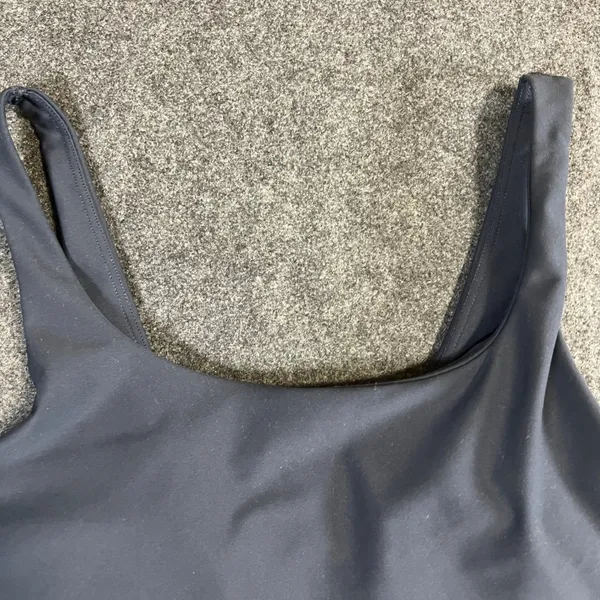 Old Navy Active PowerSoft Sports Bra Tank Top Gray Womens Medium Light Support - Image 4