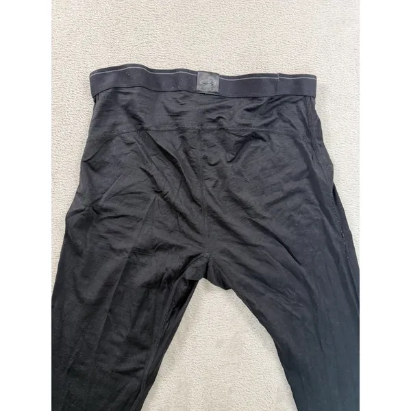 Icebreaker Merino 200 Base Size M Leggings Thermal Pants Black Base Layer - Image 7
