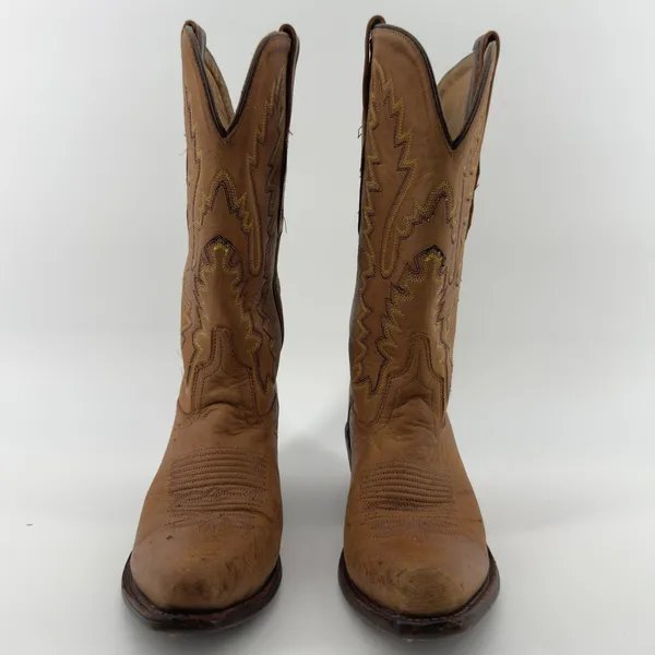 Old West Canyon‎ Leather Snip Toe Western Boots Tan Leather Women 5 LF1529 - Image 2