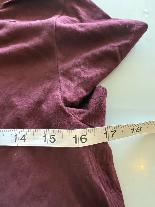Y2K ABERCROMBIE & FITCH Womens Medium Short Sleeve T-Shirt Eiffel Tower Burgundy - Image 4