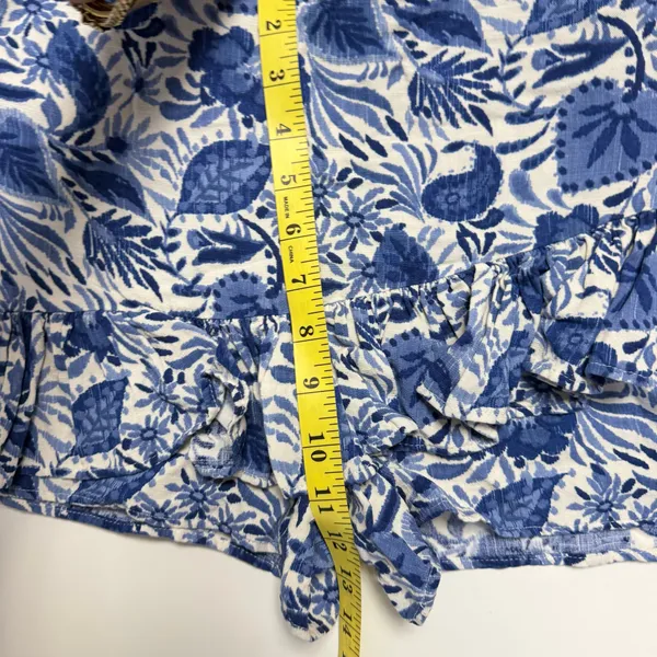 ✨ Zara Blue & White Floral Ruffled Skort | Size XS ✨🖤 - Image 10