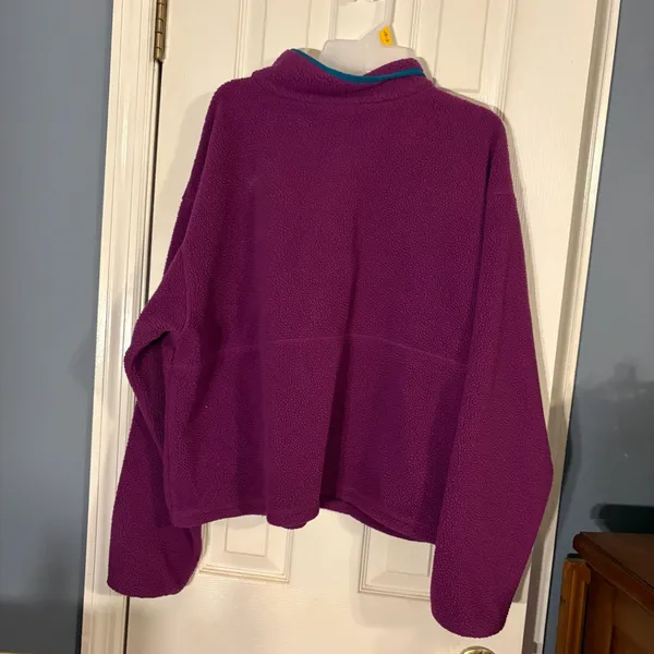 Columbia Women's Sequoia Grove Half Zip High Pile Fleece Pullover, Purple - Image 3