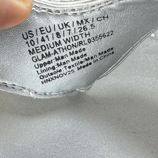 Kenneth‎ Cole REACTION Size-10M Women's Glam-Athon Thong Sandal Silver - Image 7