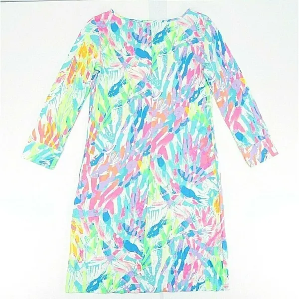 New Lilly Pulitzer Marlowe Dress Sparkling Sands X-Small‎ XS (26014) L/Sleeve - Image 4