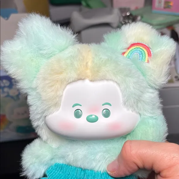 Authentic Miniso Mickey Head In The Clouds Vinyl Plush. Leisure Rainbow - Image 6