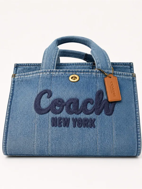 NEW Coach Standard Cargo Tote in Indigo Denim CR657 NWT - Image 7