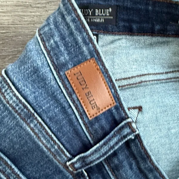Judy Blue Indigo Slim Fit Jeans Women s Skinny Denim Stretchy Distressed - Image 5