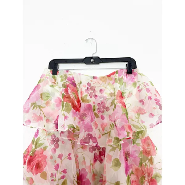 NWT Abercrombie and Fitch Organza Tiered Strapless Mini Dress Size Medium - Image 5