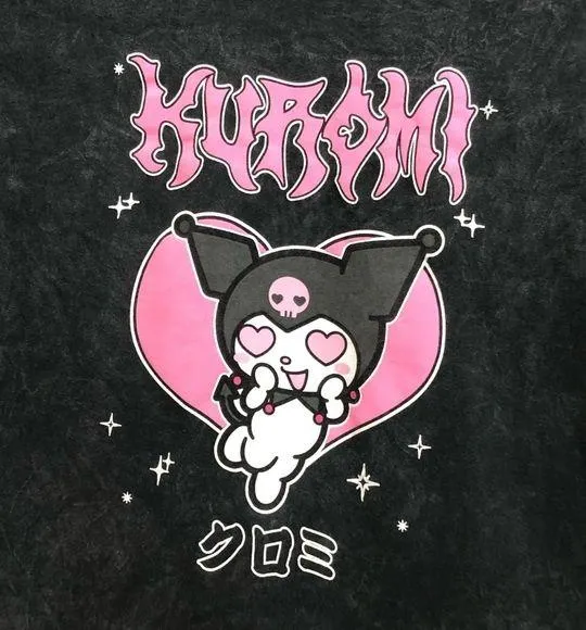 Kuromi by Sanrio Vintage Wash Tee - Image 2