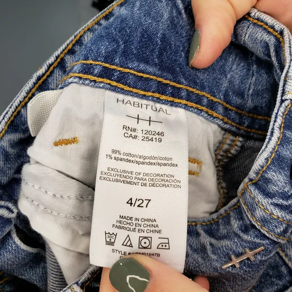Habitual Cargo Extra Wide-Leg Jeans Size 4/27 - Image 6