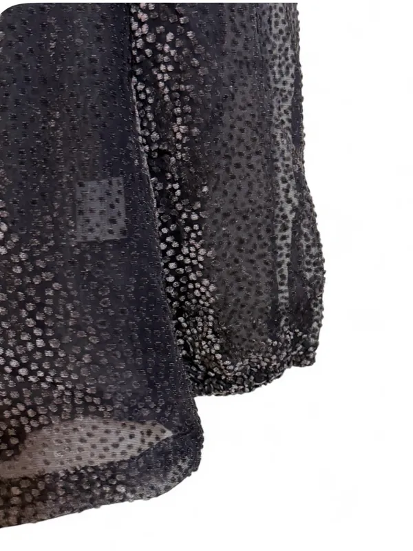 NWT ModCloth Women’s New Sheer's Eve Velvet Dot V-Neck Long Sleeve Top Size M - Image 11