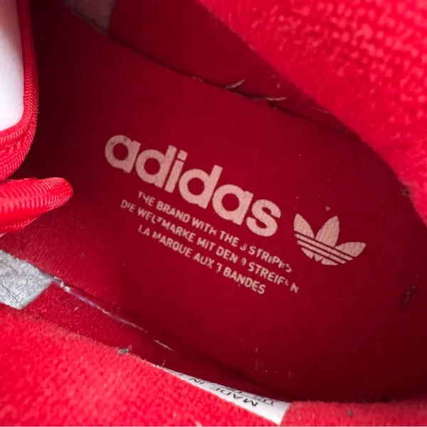 adidas Originals Rivalry Low Leather Sneaker Unisex Red White Size Women’s 6.5 - Image 10