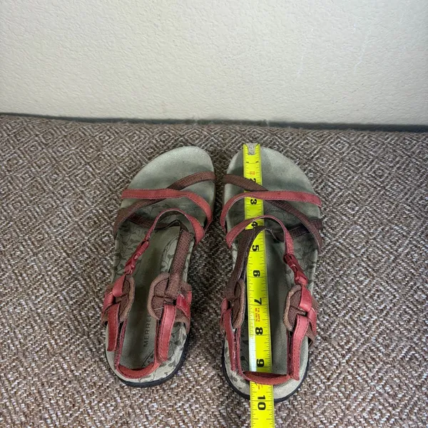 Merrell San Remo Sandals Women's 9 US 7 UK Brown Leather Strappy Summer Gorpcore - Image 7