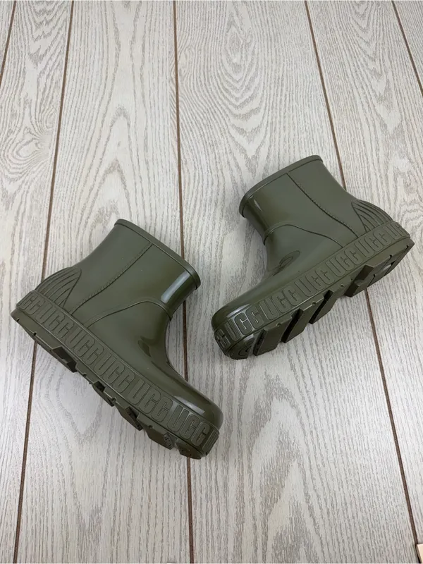 UGG Women's Drizlita Waterproof Rain Booties US8 Burnt Olive Green $90 - Image 3