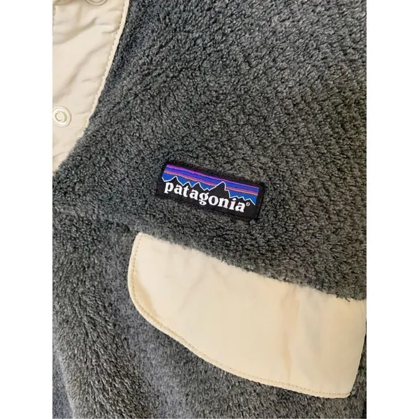 Patagonia Re-Tool snap T fleece pullover gray women's size large 25442 - Image 3