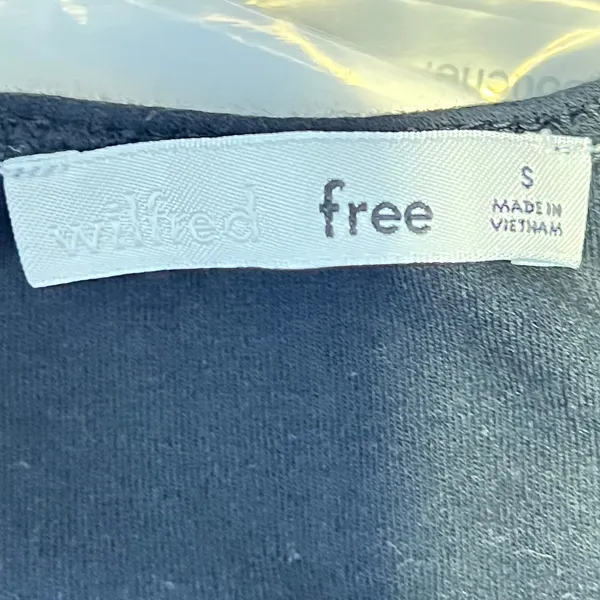1098 | Wilfred Free Aritzia Minimalist Cotton Thong Bodysuit Black Womens‎ S - Image 4