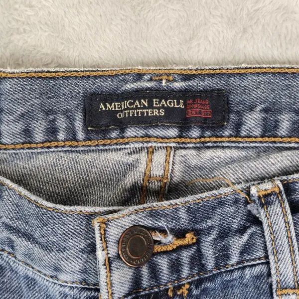 Vtg American Eagle Jeans Womens 4 Reg Bootcut Flare Mid Rise‎ Medium Wash Cotton - Image 7