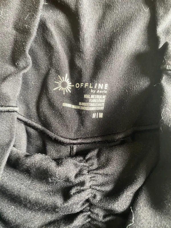 Aerie OFFLINE By Real Me High Waisted Ruched Flare Legging - Image 3