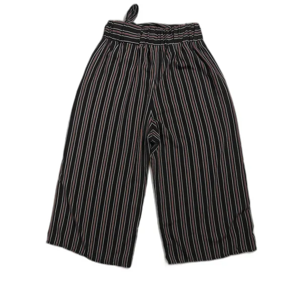 Womens West Kei Wide Leg Pants Black Striped Size Medium - Image 3