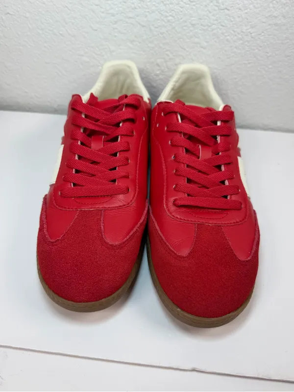 Dream Paris Sneakers Women’s US 9 Red White Leather Gum Sole Casual Retro - Image 8
