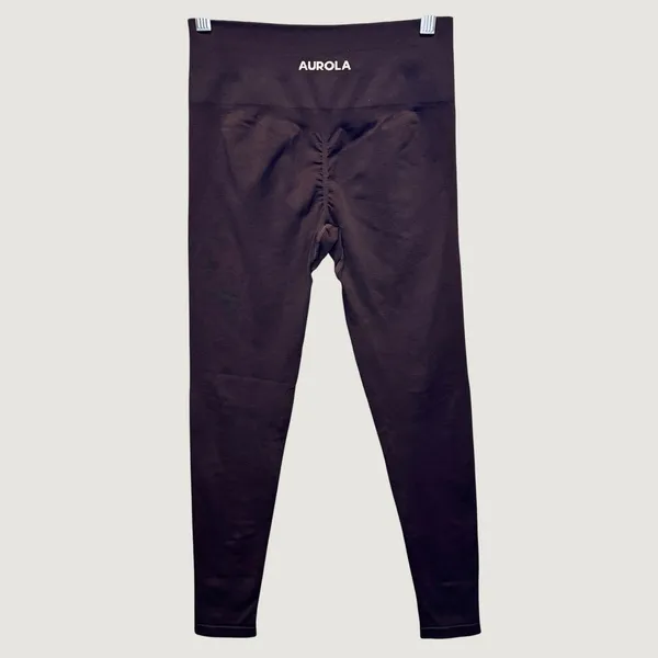 2239 | AUROLA Dream Seamless Scrunch Workout Leggings Dark Plum Womens M - Image 2