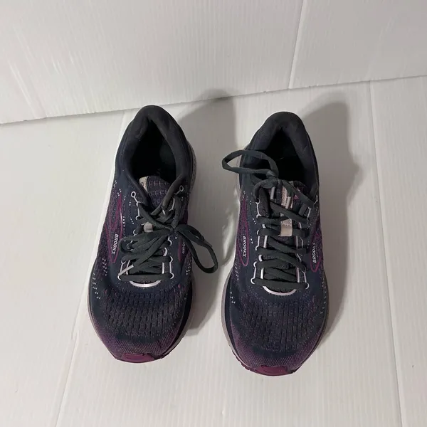 BROOKS Glycerin 19 grey/purple running shoe sneakers women size 10 - Image 3