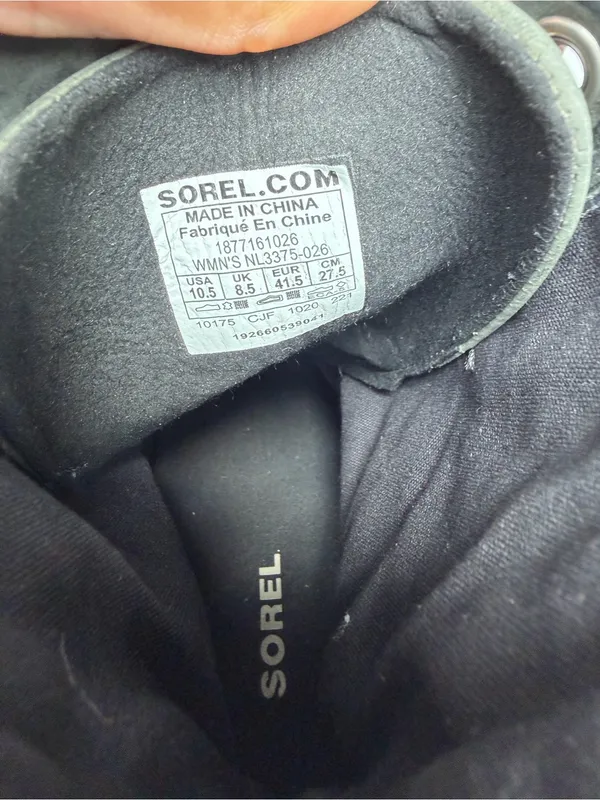 Sorel Womens Size 10.5 Lexie Wedge Felt Boots Camp-Dark Slate - Image 12