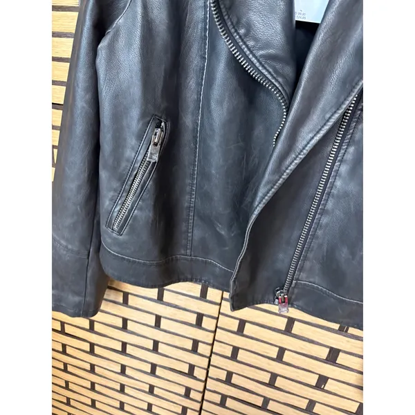 American Eagle Faux‎ Leather Moto Style Jacket Size Small - Image 3