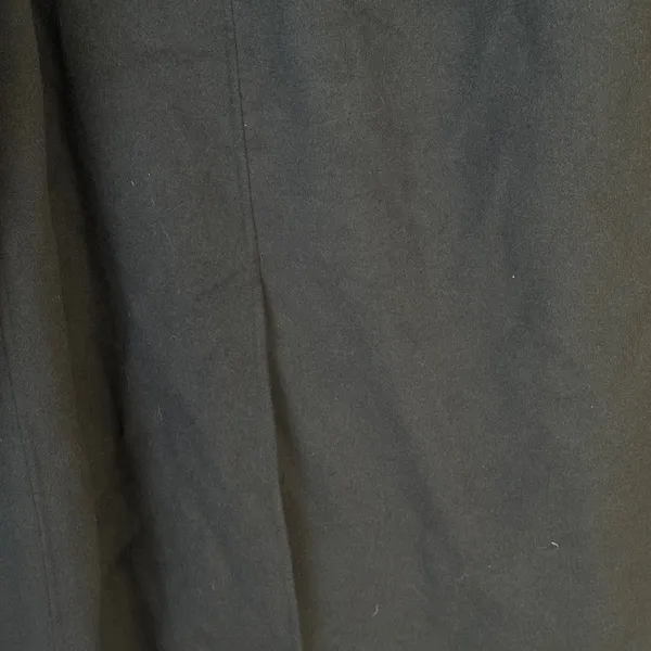 Mango wool coat oversized charcoal long handmade lapel vneck collar pockets - Image 15