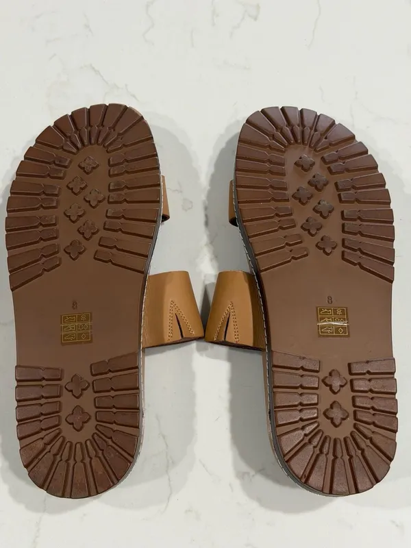 Madewell Women's Preston Sporty Slide Sandal in Desert Camel Women’s Size 8 - Image 5