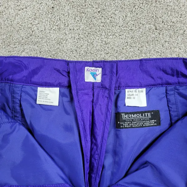 VTG Kaelin Thermolite Ski Pants Womens 10 Purple‎ Insulated Winter Snowboard - Image 2