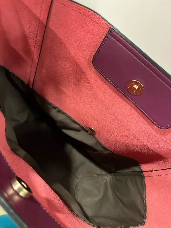 Bostanten Bucket Bag Vegan Leather Purple - Image 2