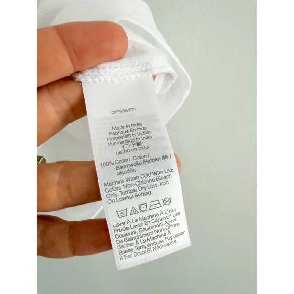 Madewell | NWT | Essential Slim Tee in Lightweight Cotton White | Sz XS - Image 6
