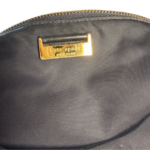 Kate Spade Black Shoulder Bag with Gold Accents - Image 2