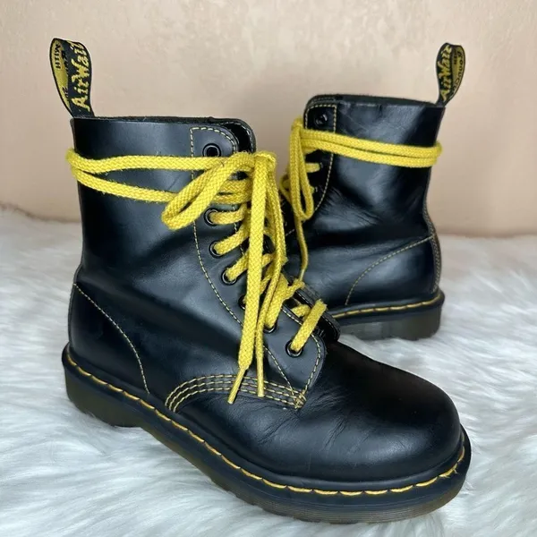 Dr. Martens 1460 Pascal Atlas Leather Lace Up Boots Size 6 - Image 10