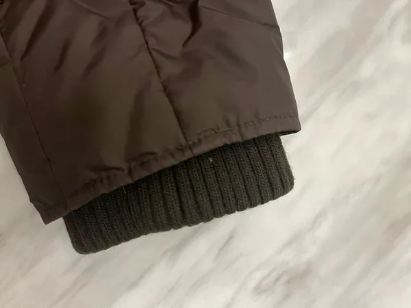 Abercrombie Fitch Brown Puffer Jacket Fur Lined Y2K - Image 9