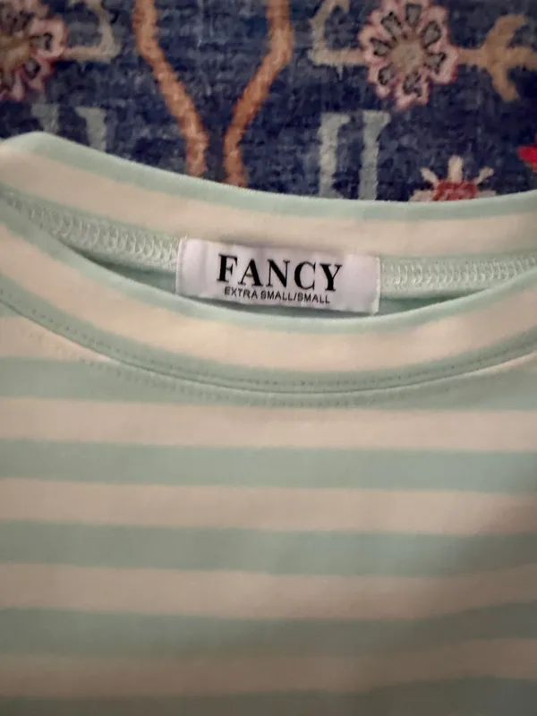 Fancy Striped two piece set Blue - Image 3