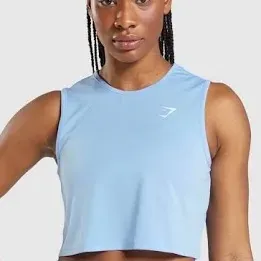Gymshark Women's Training Crop Tank Top in a vibrant green color size xl - Image 3