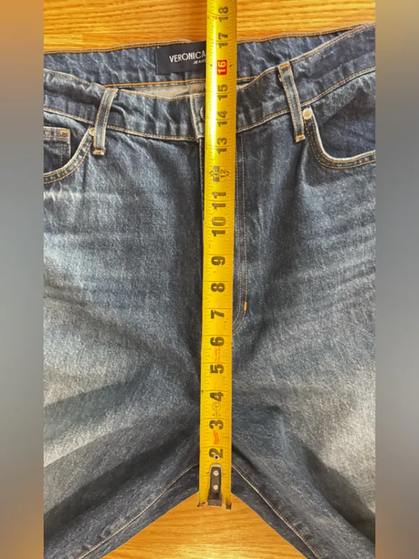 Veronica Beard 100% Cotton Woman’s Straight-Leg Indigo Jeans Size 32 - Image 4