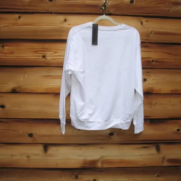 NWT Prince Peter Womens White Size M Graphic Lightweight Sweatshirt Top - Image 5